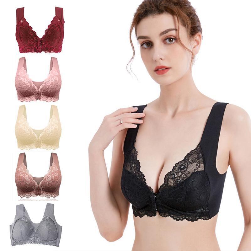 Reggiseno in pizzo con fibbia frontale